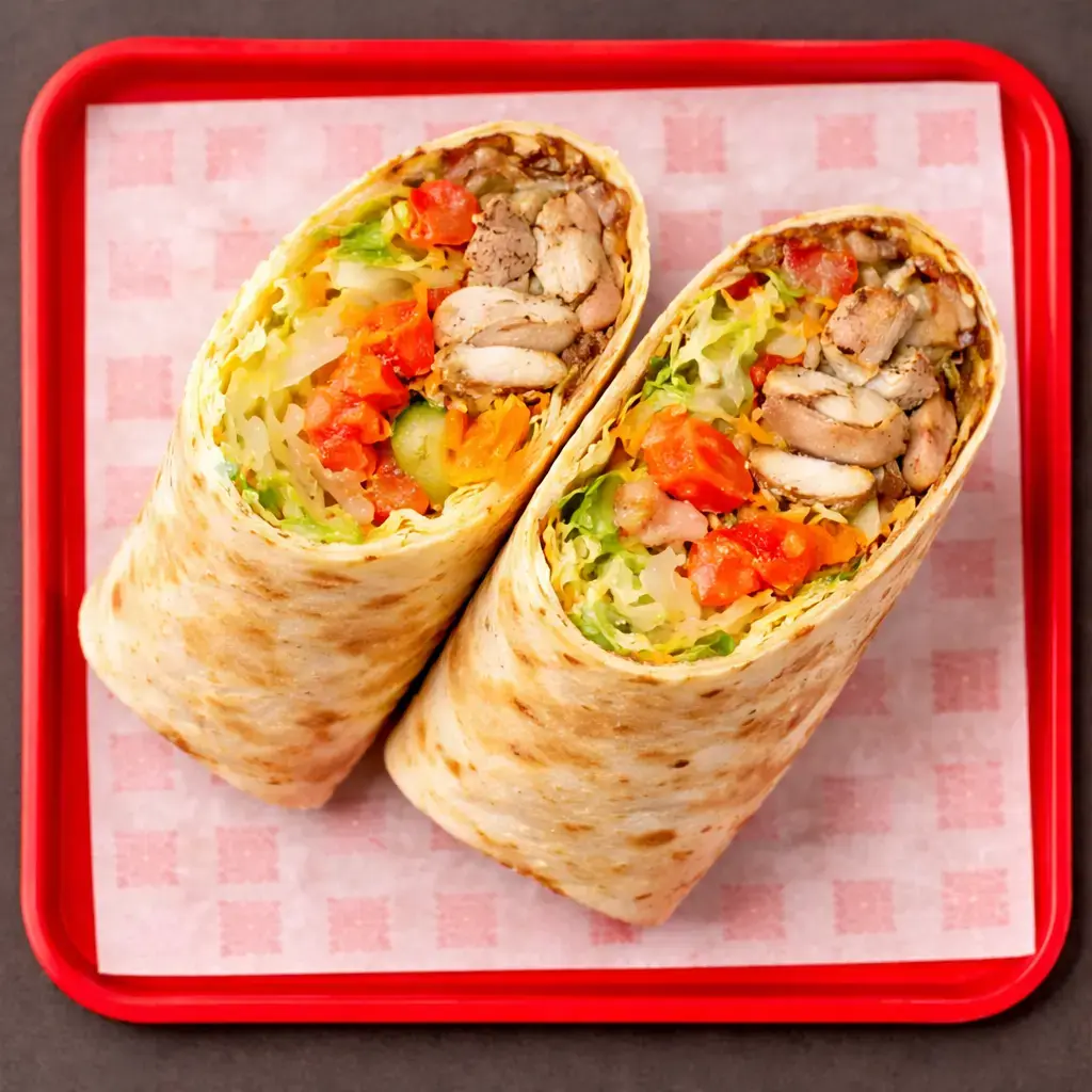 Chicken Donair at Top Donair Beaumont - delicious chicken donair with perfectly seasoned halal chicken, fresh toppings, and signature donair sauce