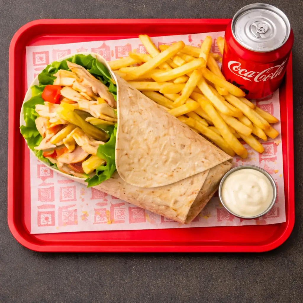 Top Donair Combo at Top Donair Beaumont - signature combo meal with donair, sides, and drink