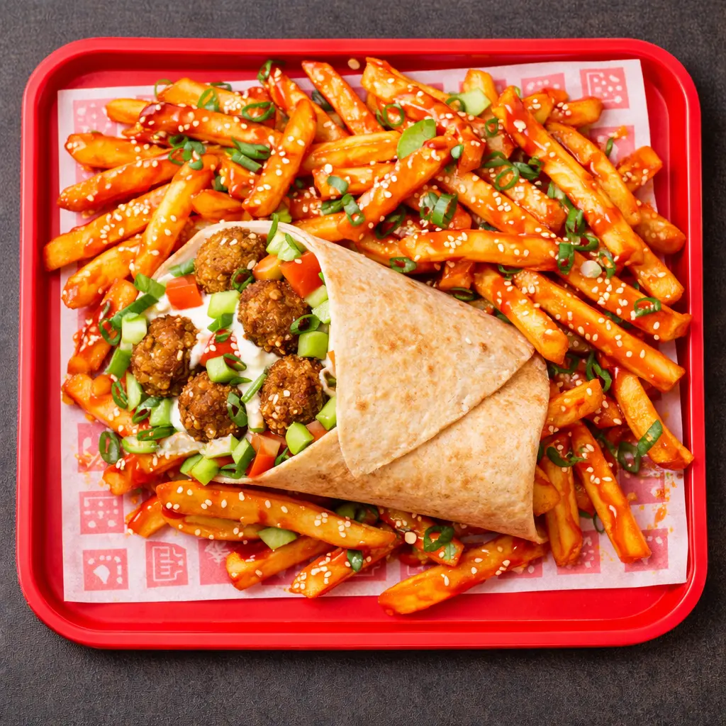 Falafel Donair - Vegetarian option at Top Donair Beaumont